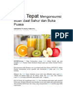 Cara Tepat Mengonsumsi Buah Saat Sahur Dan Buka Puasa