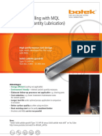 Deep hole drilling systems MQL carbide tools