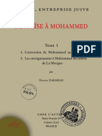 (Tome 1) "De Moïse À Mohammed, L'islam Entreprise Juive" Par Le Père Gabriel Théry (Hanna Zakarias)