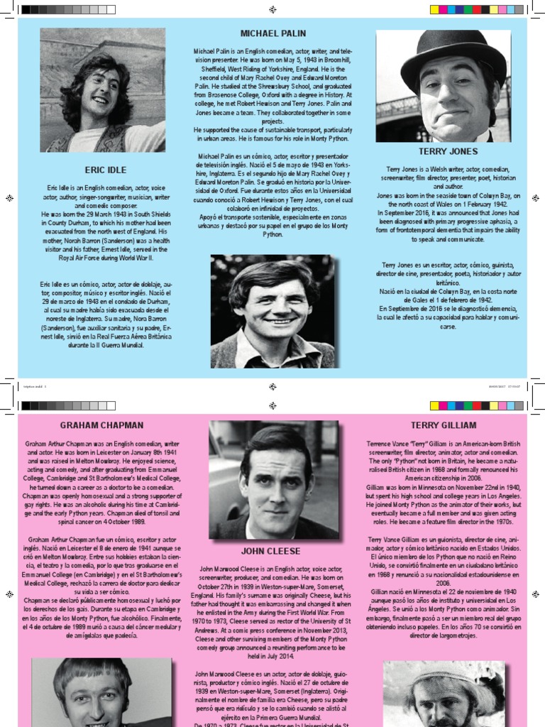 Tríptico Monty Python | PDF | Monty Python | British Comedy Troupes