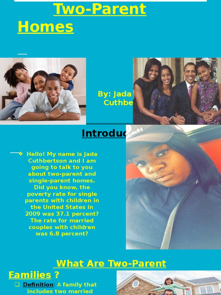 TwoParent Homes PDF Single Parent Family