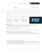 Disability Services Form