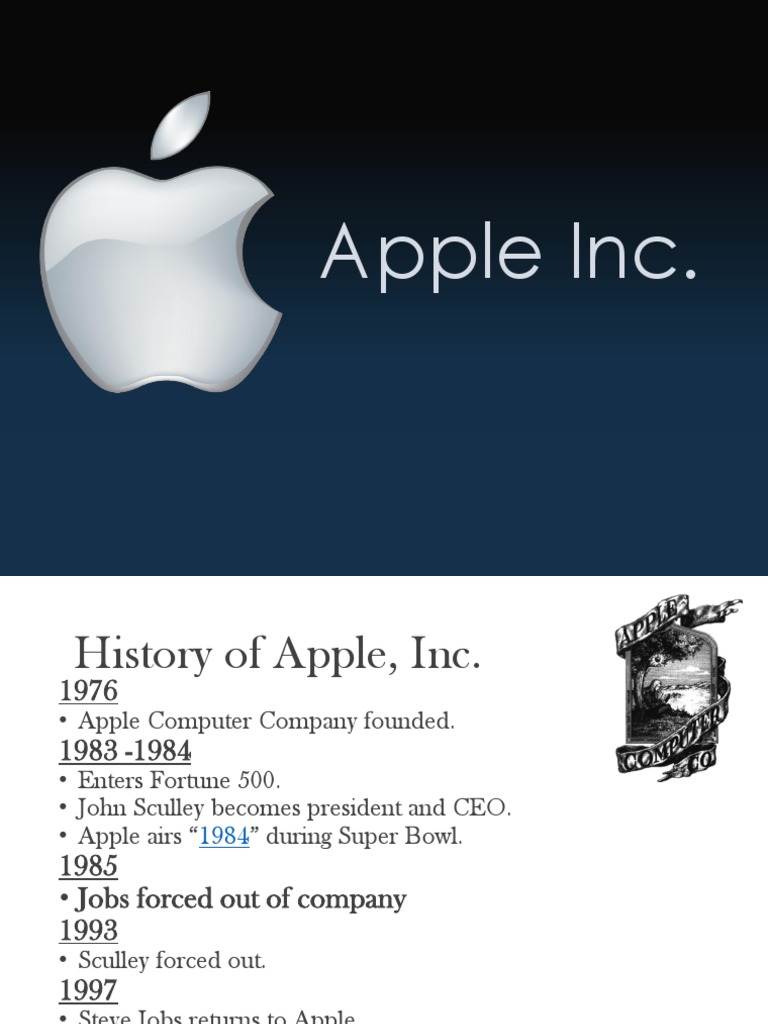 Apple PPT PDF Apple Inc. Steve Jobs