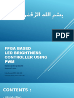 Presentation - FPGA Based LED Brightness Controller Using PWM
