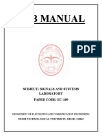 Signals and Systems Lab Manual Print PDF