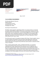 Letter to DOJ Inspector General