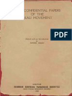 Some Confidential Papers of The Akali Movement - Dr. Ganda Singh (Ed.)