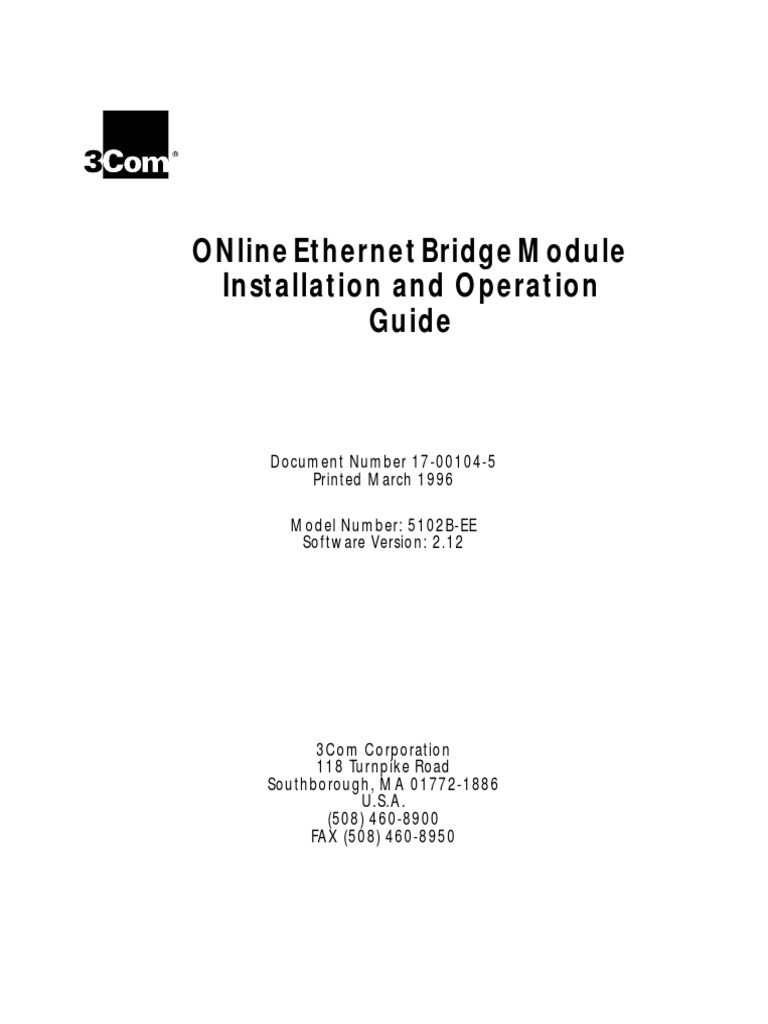 Online Bridge Module Installation and Operation Guide PDF