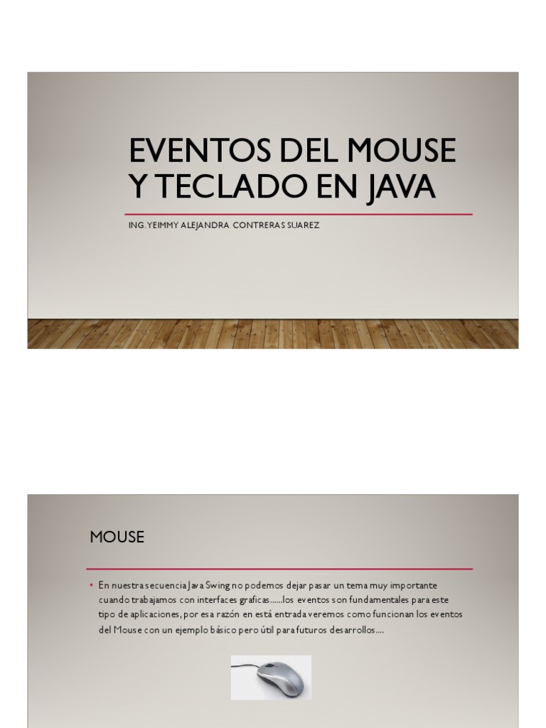 Eventos de Mouse y Teclado en Java | PDF | Ventana (informática) | Java ...