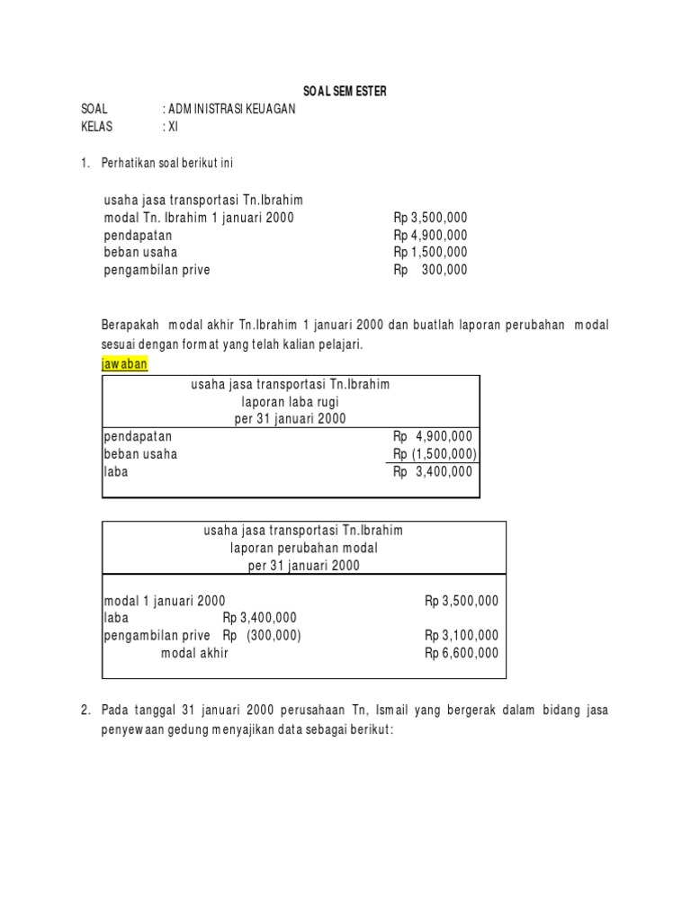 18++ Contoh soal administrasi keuangan dan jawabannya kelas 11 ideas in 2021 