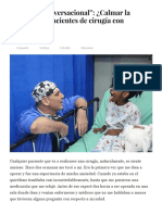 "Hipnosis Conversacional - ¿Calmar La Ansiedad en Pacientes de Cirugía Con Palabras - Psyciencia