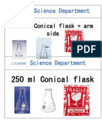 250 ML Conical Flask + Arm Side: Science Department