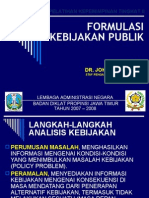 Formulasi Kebijakan Publik