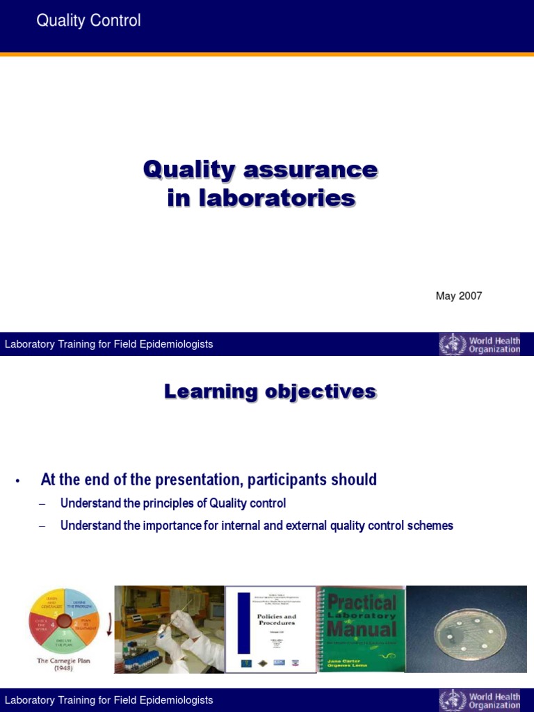 Laboratory Quality Control Training | PDF | Quality Assurance ...