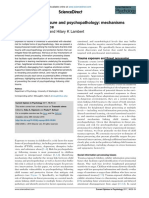 Child Trauma Exposure and Psychopathology: Mechanisms of Risk and Resilience