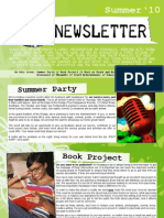 Newsletter Summer 2010