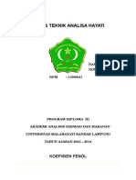 Tugas Teknik Analisa Hayati