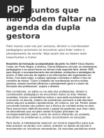 10 Assuntos Que Não Podem Faltar Na Agenda Da Dupla Gestora