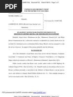 Download MOTION for Service by Publication and for Substituted Service on Defendant Jeffrey Rense by Lewis Clark SN35000735 doc pdf