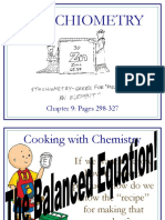 Stoichiometry: Chapter 9: Pages 298-327