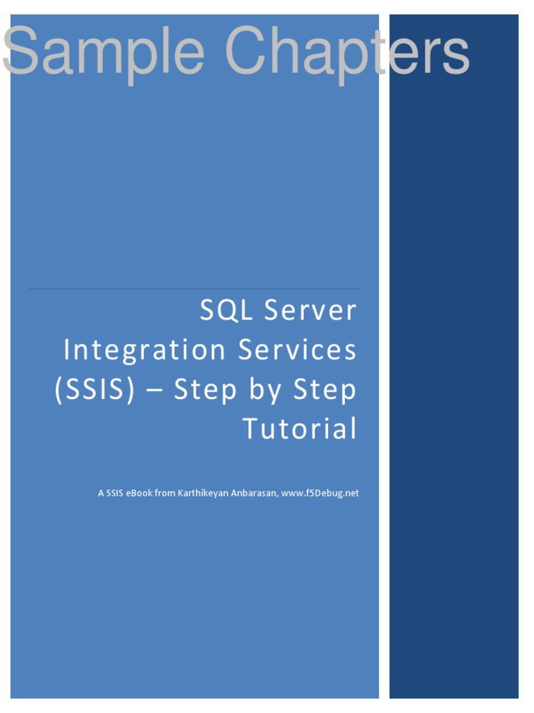 SQL Server Integration Services Ssis Step by Step Sample Chapters PDF | PDF