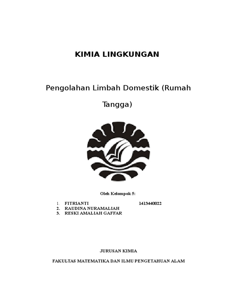 Makalah Limbah Rumah Tangga