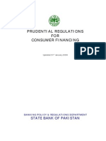 Prudential Regulations FOR Consumer Financing: State Bank of Pakistan