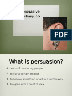 Persuasive Techniques