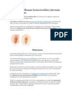 Como Desinflamar Hemorroides Externas Trombosadas