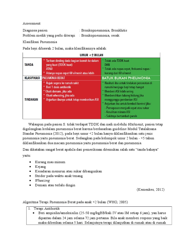Panduan Penanganan Pneumonia Anak | PDF