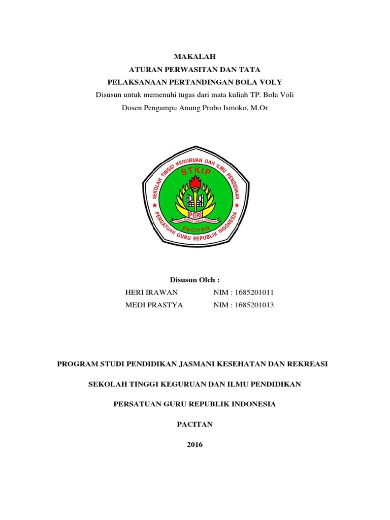 Makalah Aturan Perwasitan