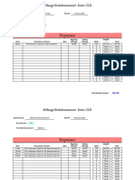 Expenses: Mileage Reimbursement Form CLD