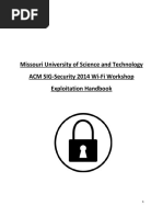 Missouri University of Science and Technology ACM SIG-Security 2014 Wi-Fi Workshop Exploitation Handbook