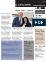 Business Events News for Thu 01 Jun 2017 - Silversea business events push, Sunshine Coast campaign launch, AACB scholarship, Meetings on the go in NZ, and more