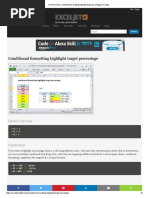 Excel Formula - Conditional Formatting Highlight Target Percentage - Exceljet