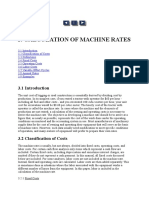 Calculation of Machine Rates