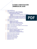 Estructura Constitución Española de 1978