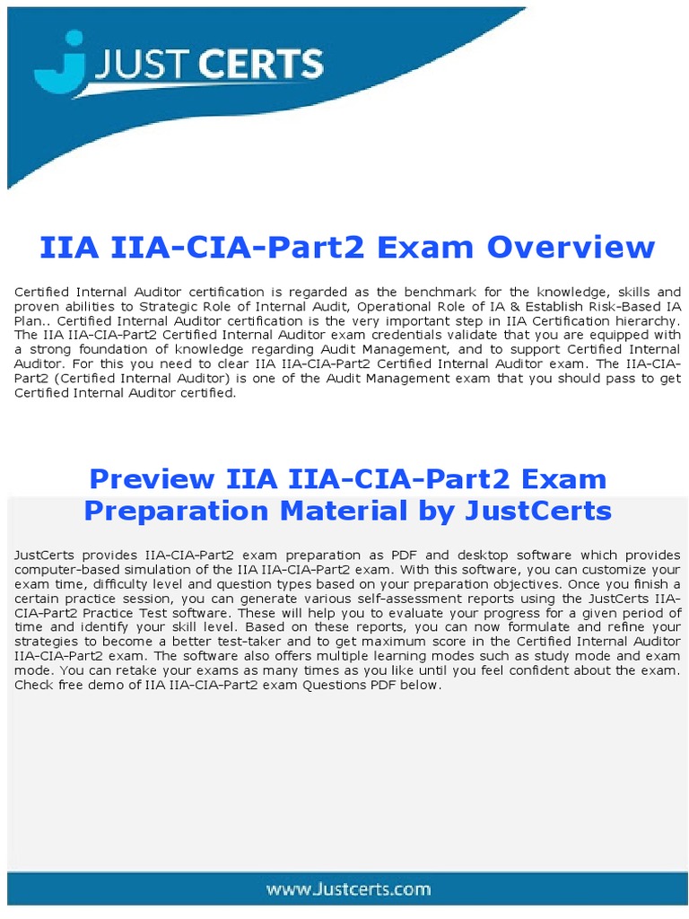 IIA-CIA-Part2 Prüfungs-Guide