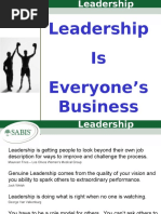 Leadership Is Everyone's Business