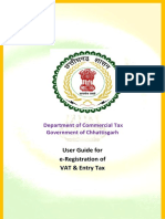 User Guide For E-Registration of VAT & Entry Tax