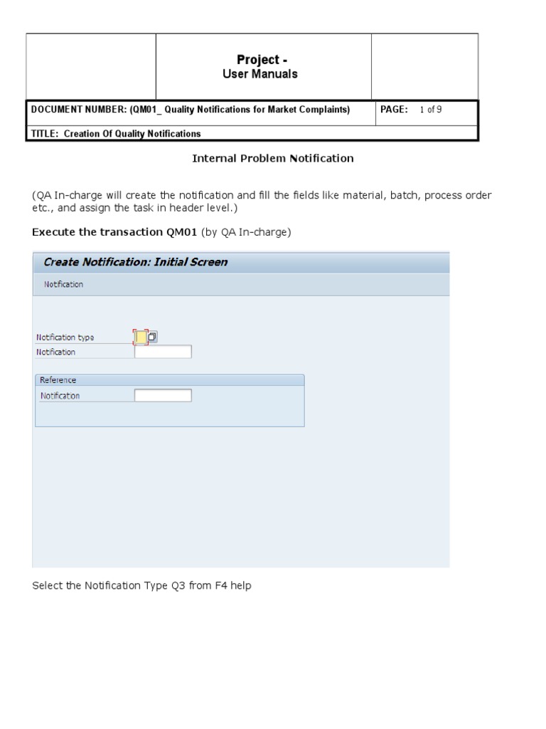 sapqmcreationqualitynotificationinternalnotificationusermanual