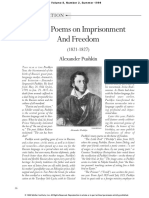 Fidelio - Alexander Pushkin: Three Poems On Imprisonment and Freedom