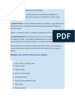 Cambios Fisicos y Quimicos 