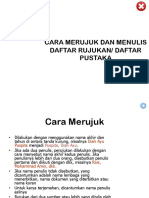 Cara Merujuk Dan Daftar Pustaka