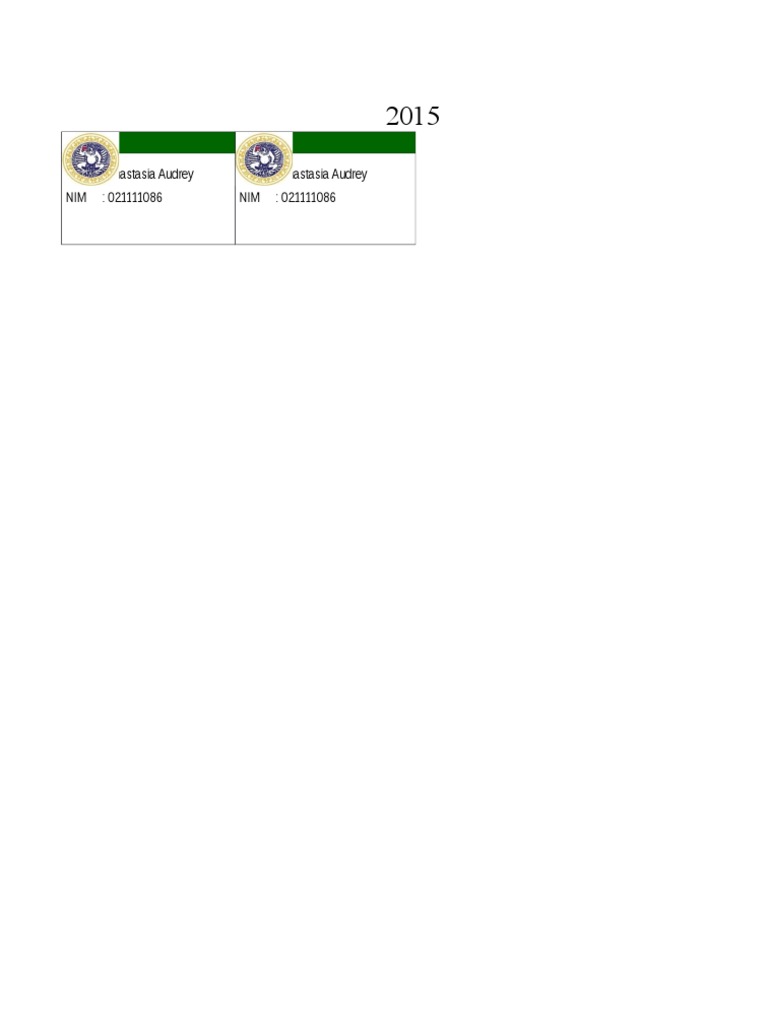 Contoh Name Tag | PDF