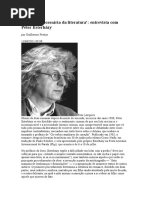 A Derrota Necessária Da Literatura