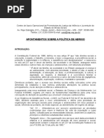 Apontamentos Sobre Criação de Abrigos