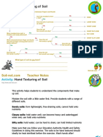 Hand Texturing of Soil: Activity