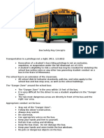 Bus Safety Key Concepts
