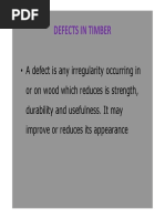 Defects in Wood